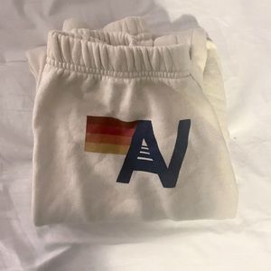 Aviator Nation Vintage White Logo Sweatpants